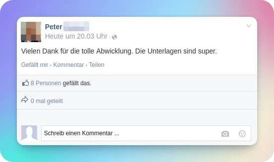 Peter auf Facebook